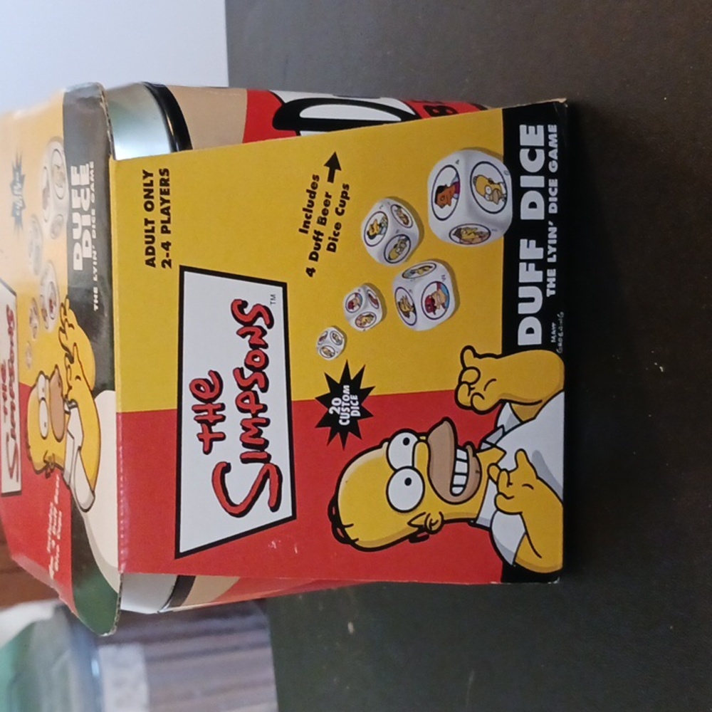 The Simpsons Duff Dice Game